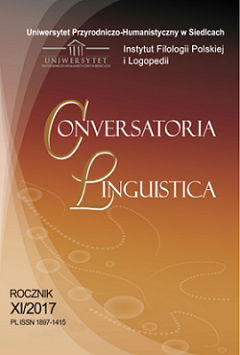 okładka – Conversatoria Linguistica XI/2017