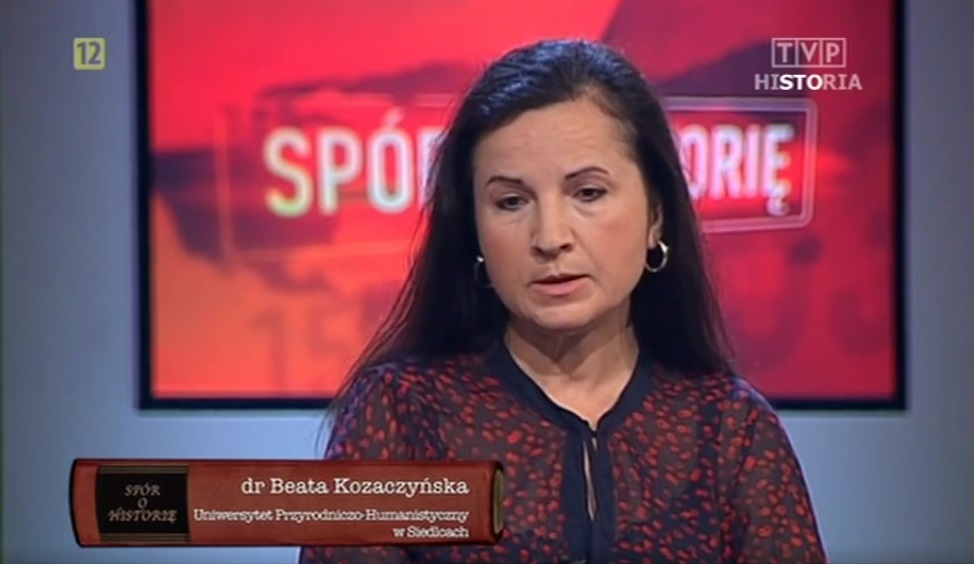 TVP Historia | Beata Kozaczyńska (screenshot)