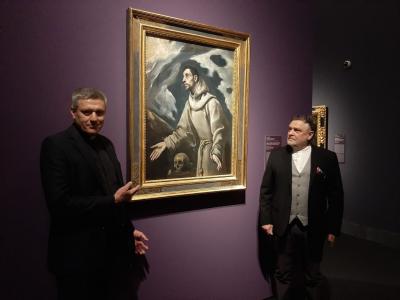 Pracownicy Pracowni Sztuki z wizytą w Muzeum Sztuk Pięknych w Budapeszcie | obraz EL Greco na wystawie