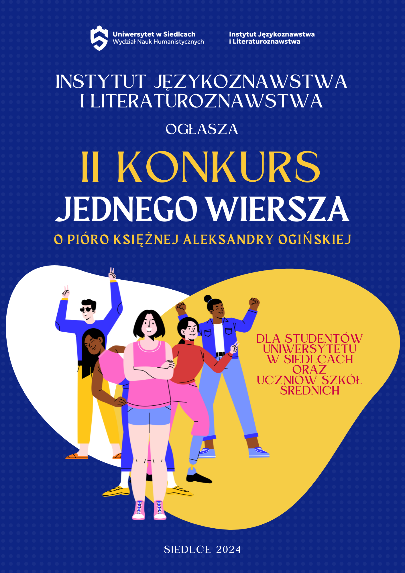 Konkurs Jednego Wiersza o Pióro Księżnej Aleksandry Ogińskiej 2024  |  plakat